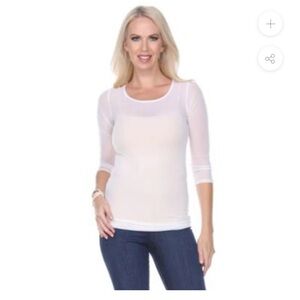 Mesmerize, XRay Elegant Sheer White Top